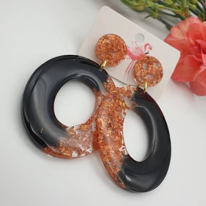 Trendy Resin Dangle Earrings <b>Angel</b> Handmade Durable for Women Stylish Hook Jewelry Party Wear Fashion <b>Accessories</b> Affordable - Product Image 1