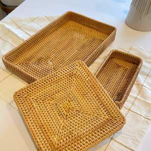 Plateau de service en mosaïque en marbre avec incrustation de nacre Décoration de table à manger Boho moderne Cadeau de maison rustique - Product Image 1