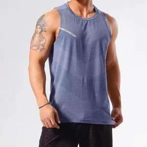 High Quality Men Muscle Gym Workout Extreme <b>Racer</b> <b>Back</b> Tank <b>Top</b> Dry Fit <b>Vest</b> Custom logo Stringers - Product Image 3