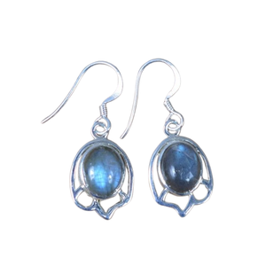 Bijoux pour femmes Boucles d'oreilles en argent style bohème Bijoux en argent sterling 925 Labradorite Gemstone Trending Boucles d'oreilles faites à la main Cadeau - Product Image 1