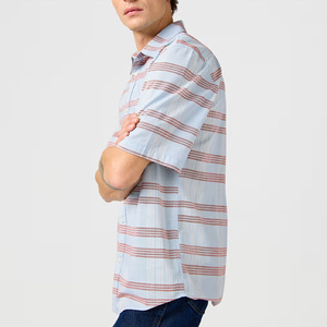 High Quality <b>Men's</b> Office Slim Fit <b>Striped</b> Casual Fashion Cotton Oxford <b>Shirt</b> <b>Long</b> <b>Sleeved</b> Plus Size Formal Flannel Style - Product Image 3