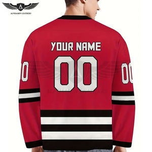 Durable Ice Hockey Jerseys, Long-Lasting 100% Polyester Ice Hockey Shirts for Adults Best Quality <b>Product</b> OEM/ODM Manufacturer - Product Image 2