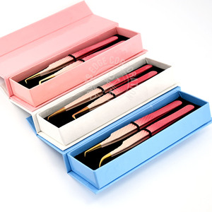 Wholesale Eyelash Extension Tweezers Hand Tested 90 Volume Boot Curved Classic Fiber Tip Lightweight Nonslip Lash <b>Tool</b> - Product Image 5