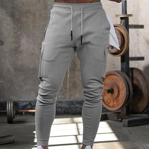 Pantalones Deportivos de Felpa para Hombre, 100% Algodón de Alta Calidad, con Bolsillos Multicargo, Diseño de Trabilla para Toalla, Cómodos, Casuales, Deportivos, para Calle - Product Image 6