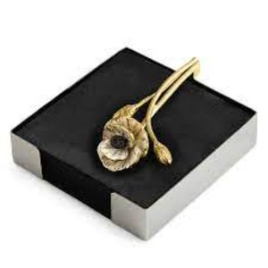 Material de alta calidad estándar, diseñador de hojas fundidas de aluminio chapado en oro con caja de Metal plateado, soporte de papel tisú DE LA India - Product Image 2