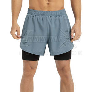 Cómodo Fitness Wear Pantalones cortos de entrenamiento Hecho en fábrica Diseño personalizado Su propio logotipo Pantalones cortos de entrenamiento para hombres - Product Image 2