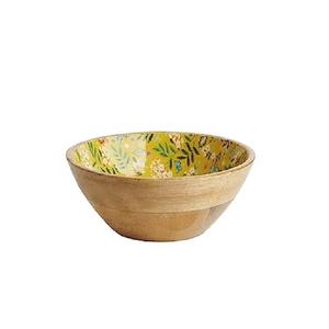 Nouveauté Bol en bois de manguier avec fini naturel Plat de service à salade Table à manger Plateau décoratif Ustensiles de cuisine Produit Bol - Product Image 3