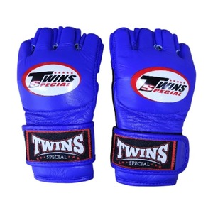 ถุงมือ MMA สำหรับฝึกซ้อมมวยไทยแบบครึ่งนิ้ว ยี่ห้อ Twins รุ่น Grappling Gloves ผลิตจากหนังแท้ คุณภาพระดับมืออาชีพ สำหรับผู้ใหญ่ - Product Image 1