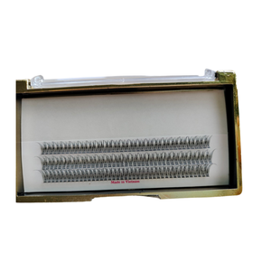 Extensions de cils professionnelles longues en queue de poisson préfabriquées Maquillage de beauté de marque privée doux personnalisé prêt pour l'exportation Noir - Product Image 4