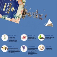 Thé Herbal Personnalisé pour le Sommeil des Adultes - Thé du Soir à la Camomille et à la Lavande pour un Sommeil Réparateur