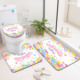 Ensemble de tapis de salle de bain imprimés sur mesure pour salle de bain, rideau de douche antidérapant, tapis de bain - Product Image 3