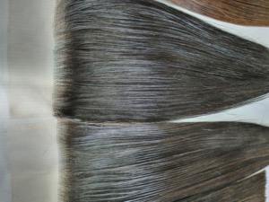 Perruque de cheveux humains vierges Remy vietnamiens ultra-lisses de 10 pouces pour femmes noires, extensions à double trame cousues à la machine, couleur personnalisable - Product Image 4