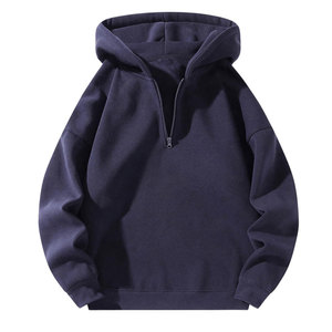 Meilleures ventes Arrivée hivernale Hommes Sweat-shirts à demi-zip en polaire Coton/Polyester Écologique En vente à prix avantageux Vente en gros - Product Image 1