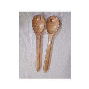 Juego de cubiertos de madera y aluminio de 2 con esmalte para vajilla, cubiertos de madera de tamaño personalizado de mango, juegos de cucharas y tenedores para mesa - Product Image 4