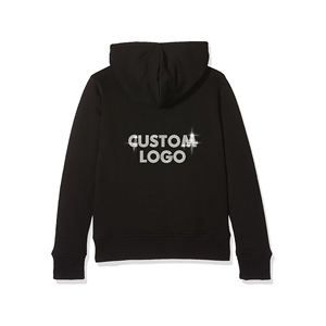Sweat à capuche pour homme avec fermeture à glissière et broderie en détresse, poids lourd lavé à l'acide, fabriqué sur mesure, 100% coton, hiver - Product Image 3