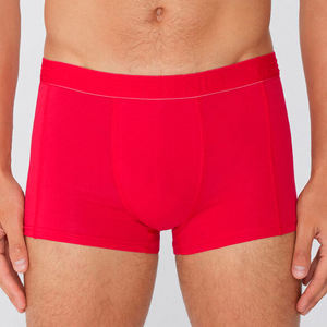 Calzoncillos Bóxer Cómodos para Hombre, Logotipo Personalizado OEM ODM, Clásicos, Lisos, 100% Algodón Elástico, Transpirables, de Punto, de Tiro Medio - Product Image 1