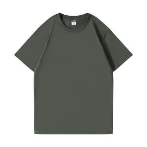 Camiseta de algodón 200 de alta calidad para hombre de 100% G, diseño de logotipo personalizado, Camiseta de cuello redondo acanalada de gran tamaño en blanco para hombre - Product Image 3