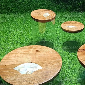 กล่องคริสตัลอะคริลิคสุดหรูสำหรับของขวัญวันอีดและตกแต่งบ้านในเทศกาล พร้อมงานฝังมุกอย่างประณีต - Product Image 1