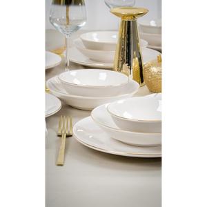 Hayal oro dorato Off bianco 18 pezzi porcellana Set per 6 persone - Product Image 4