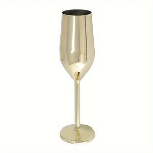 Verres à vin en métal en gros Flûte à champagne populaire Gobelet personnalisé en acier inoxydable Cuivre Or Verre à vin de haute qualité - Product Image 2