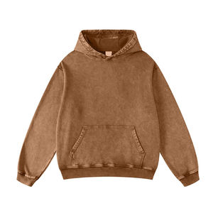 Sudaderas con capucha de algodón 100% de alta calidad logotipo bordado personalizado Puff estampado Vintage lavado ácido transpirable y diseño antiarrugas Sudadera con capucha - Product Image 1