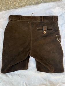 Últimos Lederhosen Bávaros para Oktoberfest, Traje Tradicional Masculino, Lederhosen Knurz Ligeros, Bordados, de Cuero Vacuno y Gamuza - Product Image 2