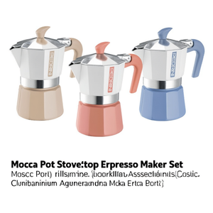 Cafetera Mocha para Estufa, Diseño Clásico, Aluminio, Colores Surtidos - Product Image 2
