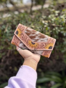 Sculpture portefeuille Offre Spéciale usiné à la main embrayage élégant en cuir véritable fourrure de vachette portefeuille Multi utilisations portefeuilles en cuir occidental - Product Image 3