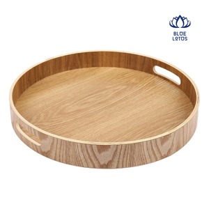 Plateau de service en bambou artisanal, plateau de table en bambou de haute qualité pour hôtel, restaurant, usage domestique - LOTUS BLEU - Product Image 1