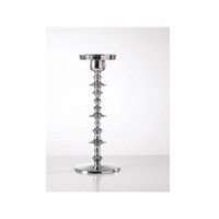 Porte-bougie en verre noir et aluminium au design moderne, robuste et massif, pour la décoration de la maison