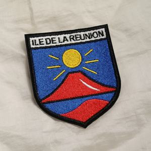 Écussons brodés personnalisés Lo Mahawel avec drapeau de l'île de la Réunion pour sacs à dos et chapeaux, thermocollants, motif cœur pour hommes/femmes - Product Image 4