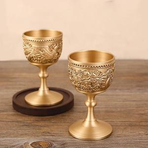 Vaso de Cóctel de Latón con Acabado Esmaltado, Diseño de Vidrio de Lujo TQC, 300 ml, Hecho a Mano para Restaurante, Bar, Hotel - Product Image 2