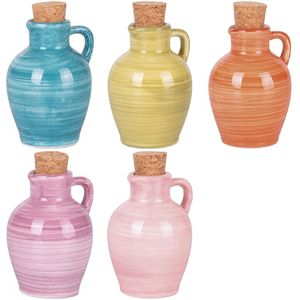 Mini Oliera in Ceramica a Forma di Anfora con Tappo in Sughero per Conservazione, Prodotto Masseria - Product Image 1