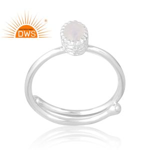 แหวนพลอยสีรุ้งและพระจันทร์925รูปแบบใหม่ออกแบบได้ตามต้องการ - Product Image 1