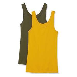 Camiseta sin mangas ajustada de alta calidad para mujer, chaleco transpirable de algodón y poliéster, opciones de Color de secado rápido - Product Image 1