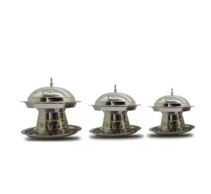 Premium Quality <b>Set</b> of 3 High Quality Chafing Supply Highest Grade Material Silver Finished Metal Chafing Dish <b>Pot</b> Hot Arrival - Product Image 1