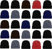 David Sports Wear Bonnet Slouchy en Laine à Logo Personnalisé, Mélange de Cachemire de Haute Qualité, Tricoté Doux, Relevé, Chaud pour l'Hiver et le Ski