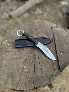 Fundas de Cuero Repujado, Material Sólido, Bajo Precio, Bajo MOQ, Mejores Cuchillos de Caza Hechos a Mano con Martillo de Acero - Product Image 5