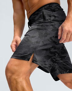 Pantalones cortos de entrenamiento para hombre, transpirable, poliéster, Camuflaje personalizado, de secado rápido, para correr, gimnasio, baloncesto, hasta la rodilla, pantalones cortos de camuflaje - Product Image 3