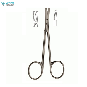 Algodón Bulldog-Tijeras nasales curvadas, 11,5 cm, para cirugía plástica - Product Image 2