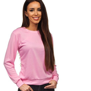 Sudadera OEM con logotipo personalizado para mujer Top de cuello redondo con capucha de alta calidad ligero y largo para deportes de invierno - Product Image 4