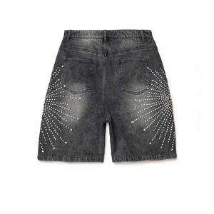 Oem Vente en gros pour hommes High Street Short en strass uni, respirant, confortable, tenue décontracté, haute qualité, pas cher, adultes - Product Image 2