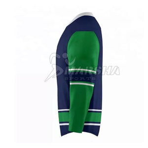 Jersey de hockey sobre hielo 100% poliéster, diseño y logotipo personalizados, fabricado en fábrica, jersey de hockey sobre hielo a bajo precio - Product Image 5