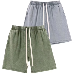 กางเกงขาสั้นผ้าฝ้ายสำหรับผู้ชาย แบบใหม่ สวมใส่สบาย ปรับขนาดเอวได้ด้วยเชือกผูก ผลิตในบังกลาเทศ - Product Image 1