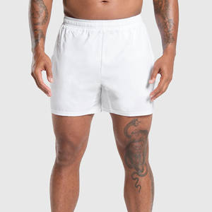 Pantalones Cortos Deportivos para Hombre, Estilo Urbano, 90% Poliéster, 10% Elastano, Compresión de 5 Pulgadas, Ecológicos, Transpirables, de Secado Rápido, para Gimnasio, Color Sólido - Product Image 1