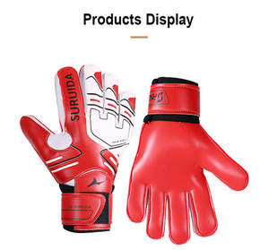 Gants de gardien de but en cuir de qualité supérieure personnalisables coupe personnalisée poignée en latex de football en cuir confortable vente en gros - Product Image 6