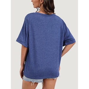 Summer High Quality Blank T-<b>shirts</b> Casual Loose Round Neck Printed T-<b>shirt</b> Oversize Graphic T-<b>shirts</b> <b>for</b> <b>Women</b> - Product Image 2