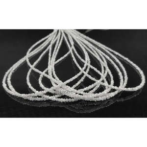 Perles de diamant blanc naturel 100% - Perles brutes non taillées, couleur blanc neige - Product Image 4