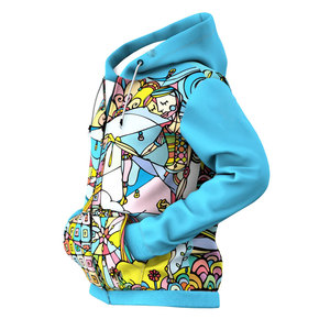 Pull à capuche d'hiver décontracté pour hommes 100% coton Nouveau dernier design Impression par sublimation thermique pour adultes - Product Image 2