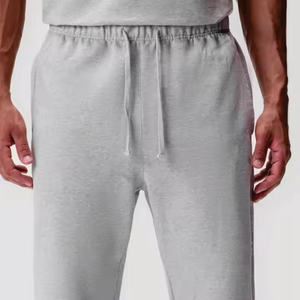 Custom Logo <b>Casual</b> <b>Men's</b> <b>Trousers</b> <b>Elastic</b> <b>Waist</b> <b>Casual</b> Sweat Sweatpants Loose Fit Straight Leg Plain Jogger Pants New Design - Product Image 5